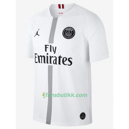 Fotballdrakt Paris Saint-Germain Jodan Hvit Tredjetrøye 2018-2019 Kortermet 2018-2019 Kortermet